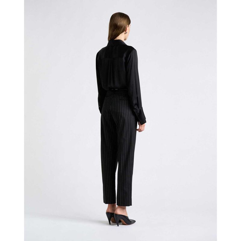 Cue Pinstripe Tapered Leg Pant image number 1